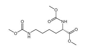 methyl (2S)-2,6-bis(methoxycarbonylamino)hexanoate Structure