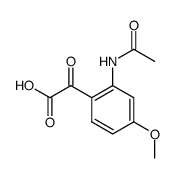 (2-acetylamino-4-methoxy-phenyl)-glyoxylic acid结构式