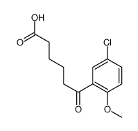 6-(5-Chloro-2-methoxyphenyl)-6-oxohexanoic acid结构式