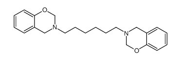 3-[6-(2,4-dihydro-1,3-benzoxazin-3-yl)hexyl]-2,4-dihydro-1,3-benzoxazine结构式