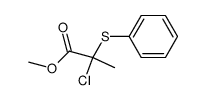 chloro-2 phenylthio-2 propionate de methyle Structure