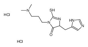 3-[3-(dimethylamino)propyl]-5-(1H-imidazol-5-ylmethyl)-2-sulfanylideneimidazolidin-4-one,dihydrochloride Structure
