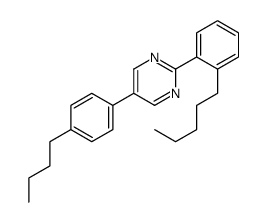 5-(4-butylphenyl)-2-(pentylphenyl)-pyrimidine Structure