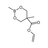 2,5-dimethyl-[1,3,2]dioxaborinane-5-carboxylic acid vinyl ester结构式