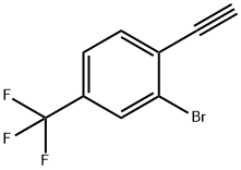 2-Bromo-1-ethynyl-4-trifluoromethylbenzene Structure