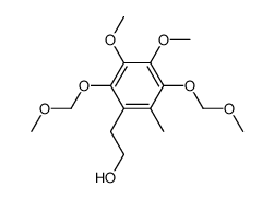 2-[3,4-dimethoxy-2,5-bis(methoxymethoxy)-6-methylphenyl]ethanol结构式