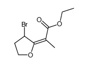 ethyl 2-[3-bromo-4,5-dihydrofuran-2(3H)-ylidene]propionate Structure