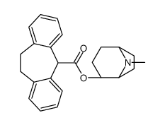 [1R,5S,(+)]-Tropane-2α-yl=10,11-dihydro-5H-dibenzo[a,d]cycloheptene-5-carboxylate结构式