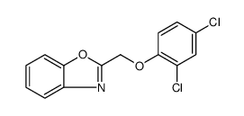 Benzoxazole, 2-[(2,4-dichlorophenoxy)methyl]结构式