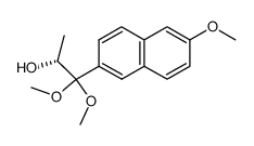 (R)-1,1-dimethoxy-1-(6-methoxynaphthalen-2-yl)propan-2-ol Structure