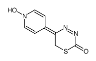 5-(1-hydroxypyridin-4-ylidene)-1,3,4-thiadiazin-2-one结构式