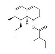 2-Methyl-butyric acid (1S,7S,8S,8aR)-8-allyl-7-methyl-1,2,3,7,8,8a-hexahydro-naphthalen-1-yl ester结构式