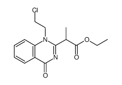 1-(2-chloroethyl)-2-(1-ethoxycarbonylethyl)-4(1H)-quinazolinone Structure