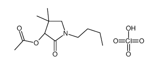 [(3R)-1-butyl-4,4-dimethyl-2-oxopyrrolidin-3-yl] acetate,perchloric acid Structure