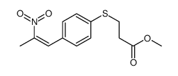 methyl 3-[4-(2-nitroprop-1-enyl)phenyl]sulfanylpropanoate Structure