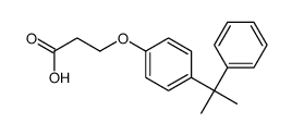3-[4-(2-phenylpropan-2-yl)phenoxy]propanoic acid结构式