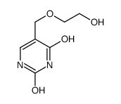 5-(2-hydroxyethoxymethyl)-1H-pyrimidine-2,4-dione结构式