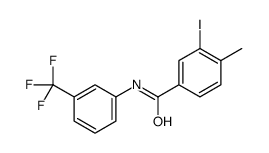 3-碘-4-甲基-N-(3-(三氟甲基)苯基)苯甲酰胺结构式