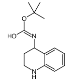 TERT-BUTYL (1,2,3,4-TETRAHYDROQUINOLIN-4-YL)CARBAMATE Structure