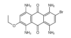 1,4,5,8-tetraamino-2-bromo-6-ethoxyanthracene-9,10-dione Structure