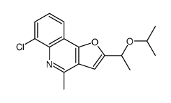 6-chloro-4-methyl-2-(1-propan-2-yloxyethyl)furo[3,2-c]quinoline Structure