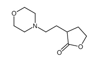 3-(2-morpholin-4-ylethyl)oxolan-2-one结构式