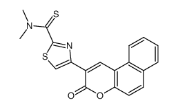 4-(3-Oxo-3H-benzo[f]chromen-2-yl)-thiazole-2-carbothioic acid dimethylamide结构式