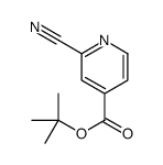 tert-butyl 2-cyanopyridine-4-carboxylate结构式
