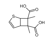 6,7-dimethyl-4-thiabicyclo[3.2.0]hept-2-ene-6,7-dicarboxylic acid Structure