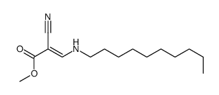 methyl 2-cyano-3-(decylamino)prop-2-enoate结构式