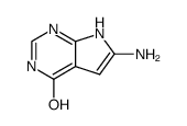 7H-Pyrrolo[2,3-d]pyrimidin-4-ol, 6-amino- (7CI) structure