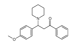 3-(4-methoxyphenyl)-1-phenyl-3-piperidin-1-ylpropan-1-one结构式