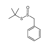 tert-butylsulfanylsulfinylmethylbenzene Structure