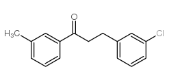 3-(3-CHLOROPHENYL)-3'-METHYLPROPIOPHENONE结构式