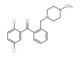 2,5-DICHLORO-2'-(4-METHYLPIPERAZINOMETHYL) BENZOPHENONE structure