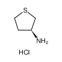 3-Thiophenamine, tetrahydro-, hydrochloride (1:1), (3S)结构式