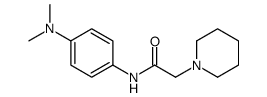 N-[4-(dimethylamino)phenyl]-2-piperidin-1-ylacetamide结构式
