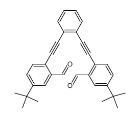 1,2-bis[(2-formyl-4-tert-butylphenyl)ethynyl]benzene Structure
