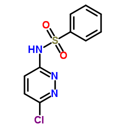 N-(6-Chloro-3-pyridazinyl)benzenesulfonamide结构式