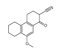 2-cyano-9-methoxy-1-oxo-1,2,3,4,5,6,7,8-octahydrophenanthrene结构式