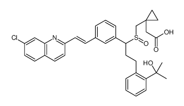 孟鲁司特亚砜(非对映异构体混合物)结构式