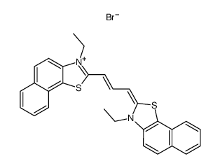 1,3-bis-(3-ethyl-naphtho[2,1-d]thiazol-2-yl)-trimethinium, bromide结构式