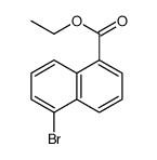 5-溴萘-1-羧酸乙酯结构式