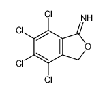4,5,6,7-tetrachloro-3H-2-benzofuran-1-imine Structure