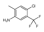 4-chloro-2-methyl-5-(trifluoromethyl)aniline结构式