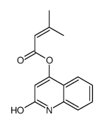 (2-oxo-1H-quinolin-4-yl) 3-methylbut-2-enoate结构式