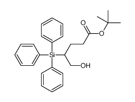 tert-butyl 5-hydroxy-4-triphenylsilylpentanoate结构式
