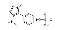 sulfuric acid,N,N,1-trimethyl-5-phenylpyrazol-4-amine Structure