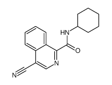 4-cyano-N-cyclohexylisoquinoline-1-carboxamide结构式