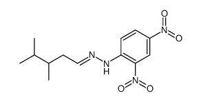 3-methylisohexanal-2,4-dinitrophenylhydrazone Structure